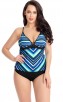 Sling Tube Top Fish Scale Print Split Swimsuit