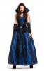 Halloween Party Cosplay Blue Enchantress Vampire Queen Dress