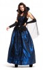 Halloween Party Cosplay Blue Enchantress Vampire Queen Dress