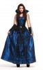 Halloween Party Cosplay Blue Enchantress Vampire Queen Dress