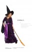 Halloween Purple Mesh Witch Kids Costume