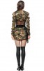 Army Lady Womens Camouflage Fancy Dress Theme Party Complete Outfit