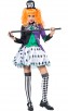 Alice Halloween Cosplay Clown Plaid Costume