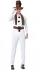 Christmas Party Man White Christmas Snowman Costume