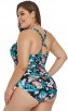 Sexy Plus Size Printed Bikini One-Piece Swimsuit