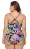 Sexy Plus Size Printed Bikini One-Piece Swimsuit