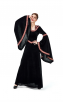 Halloween Costume Printing Retro Court Hooded Dress 