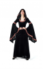 Halloween Costume Printing Retro Court Hooded Dress 