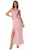 Herve Leger Sexy Red Carpet Bandage Maxi Dresses Pink Ankle Length