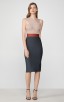 Herve Leger Cross Neck Midi Dress