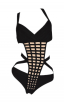 Herve Leger Bandage Bikini Cutout Black