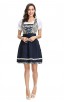 Oktoberfest Costume O Neck Puff Sleeve Knee-Length Dress