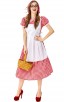 French Farm Costume Red And White Check Lace Oktoberfest Costume Maid Master Dress