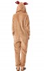 Elk Homewear Adult Coral Velvet Christmas Reindeer Jumpsuit Costume 