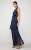 Herve Leger Illusion Lurex Fringe Gown