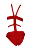 Herve Leger Bandage Bikini Cutout Red