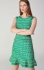 Herve Leger Bandage Dress O Neck A Line Green