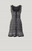 Herve Leger Bandage Dress O Neck A Line Black