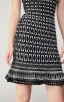 Herve Leger Bandage Dress O Neck A Line Black