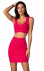 Herve Leger Bandage Dresses Two Piece Red Club Party Dress