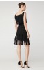 Herve Leger Bandage Dress Tank Tassels Black