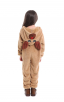 Christmas Elk Homewear Kids Coral Velvet Jumpsuit Costume