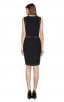 Herve Leger Bandage Dress O Neck Studded Black