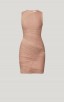 Herve Leger Bandage Dress O Neck Nude