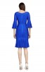  Herve Leger Bandage Dress Boat Neck Half Sleeve Blue