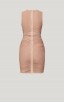 Herve Leger Bandage Dress O Neck Nude