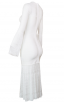 Herve Leger Bandage Dress Long Sleeve Lace White