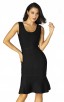 Herve Leger Scoop Neck Dress Black