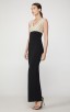 Herve Leger Fil Coupe Deep V Gown