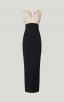 Herve Leger Fil Coupe Deep V Gown