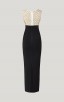 Herve Leger Fil Coupe Deep V Gown