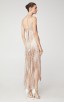 Herve Leger Izabel Metallic Fringe Dress