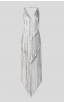 Herve Leger Izabel Silver Fringe Dress