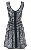 Herve Leger Katrina Lace-Up Grommet Dress