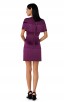 Herve Leger Bandage Dress O Neck Tassels Purple