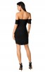 Herve Leger Bandage Dress Off Shoulder Black