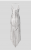 Herve Leger Izabel Silver Fringe Dress