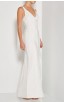 Herve Leger Bandage Dress Long Gown V Neck White