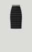 Herve Leger Pinstripe Cropped Dresses