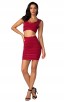 Herve Leger Bandage Dresses Two Piece Red Club Party Dress