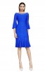  Herve Leger Bandage Dress Boat Neck Half Sleeve Blue