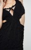Herve Leger Nakita Ruffled-Trim Cutout Body-Con Dress