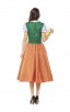 Womens Dress Color Block Oktoberfest Fraulein Costume