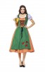 Womens Dress Color Block Oktoberfest Fraulein Costume