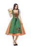 Womens Dress Color Block Oktoberfest Fraulein Costume