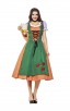 Womens Dress Color Block Oktoberfest Fraulein Costume